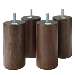 Hot Muji 4 pieds en bois foncé 12cm