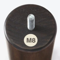 Hot Muji 4 pieds en bois foncé 20cm