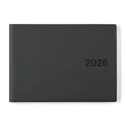 Outlet Muji Agenda mensuel et hebdomadaire 2026 - Format B6, Noir