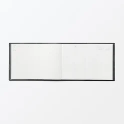 Outlet Muji Agenda mensuel et hebdomadaire 2026 - Format B6, Noir