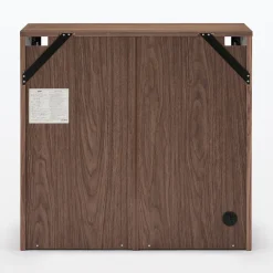 Sale Muji Armoire en noyer avec portes en verre