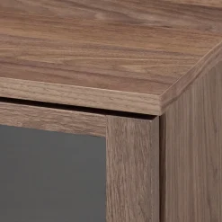 Sale Muji Armoire en noyer avec portes en verre