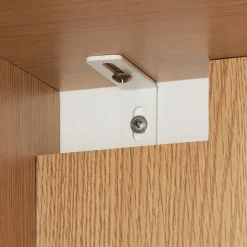 Sale Muji Armoire en noyer avec portes en verre