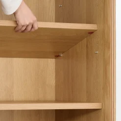 Sale Muji Armoire en noyer avec portes en verre