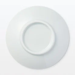 Clearance Muji Assiette en porcelaine Hasami - Motif rayures éventail, Petite