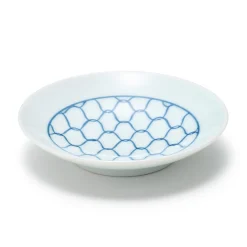 Clearance Muji Assiette en porcelaine Hasami ‐  Motif maille, Petite