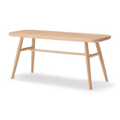 Outlet Muji Banc en hêtre massif à pieds arrondis