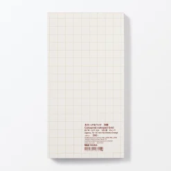 Muji Bloc-notes coloré à grille, Grand
