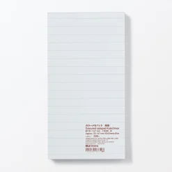 Clearance Muji Bloc-notes coloré à lignes horizontales, Grand