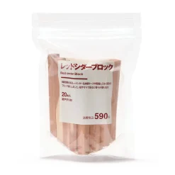Discount Muji Blocs de cèdre rouge avec papier de verre
