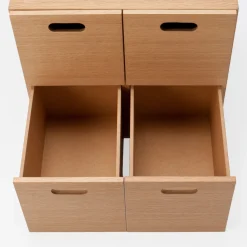 Best Muji Bloc‐tiroir en chêne ‐ 4 tiroirs (Dont Eco‐part. 0,82 €)