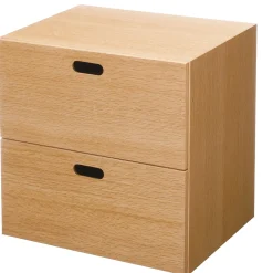 Sale Muji Bloc‐tiroir en chêne ‐ 2 tiroirs (Dont Eco‐part. 0,82 €)