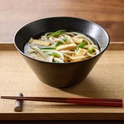 Sale Muji Bol à nouilles Mino Ware ‐ Glaçure noire