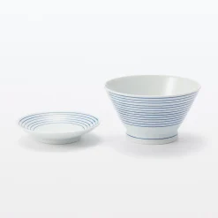 Outlet Muji Bol à riz en porcelaine Hasami ‐  Motif rayures, Petite
