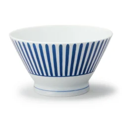 Outlet Muji Bol à riz en porcelaine Hasami ‐ Motif rayures éventail, Petite