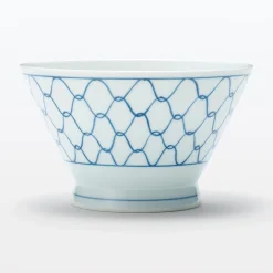 Hot Muji Bol à riz en porcelaine Hasami - Motif maille, Grande
