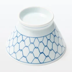 Hot Muji Bol à riz en porcelaine Hasami - Motif maille, Grande