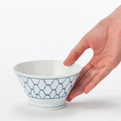 Muji Bol à riz en porcelaine Hasami - Motif maille, Petit