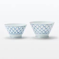 Muji Bol à riz en porcelaine Hasami - Motif maille, Petit