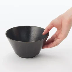 Clearance Muji Bol Mino Ware ‐ Glaçure noire