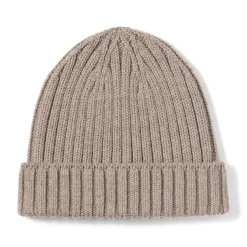 Muji Bonnet unisexe en laine côtelée antidémangeaisons