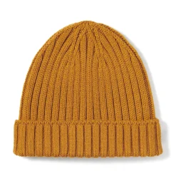 Muji Bonnet unisexe en laine côtelée antidémangeaisons