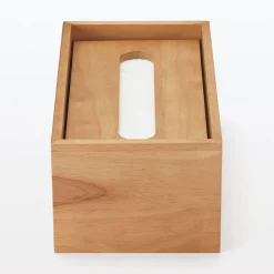 Muji Boîte à mouchoirs en bois 24.5 x 12 x 9 cm