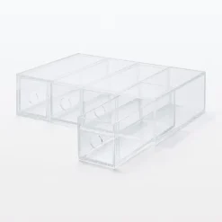 Muji Boîte 4 tiroirs en acrylique L6.7X P17.5X H25cm