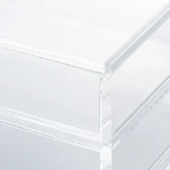 Outlet Muji Boîte acrylique 2 tiroirs + couvercle L25.6X P16.8X H9.5cm