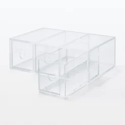 Clearance Muji Boîte acrylique 3 tiroirs L8.6X P17X H25.2cm