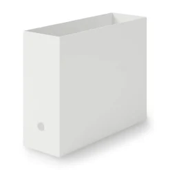 Discount Muji Boîte archive droite grise en PP L10X P32X H24cm