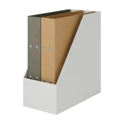 Best Muji Boîte archive grise en biais large en PP L15X P31.8X H27.6cm