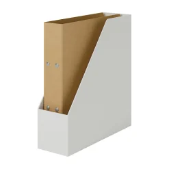 Muji Boîte archives grise en biais en PP L10X P27.7X 31.6cm