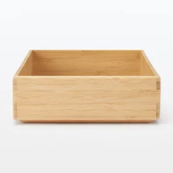 Muji Boîte de rangement en bambou L17X P26X H5.5cm