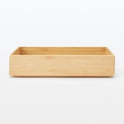 Muji Boîte de rangement en bambou L17X P26X H5.5cm