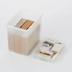 Sale Muji Boîte de rangement ouverte en PP ‐ 25cm L