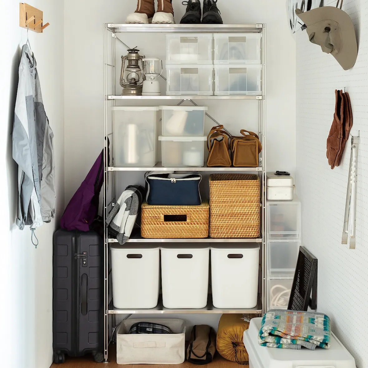 Sale Muji Boîte de rangement ouverte en PP ‐ 25cm L