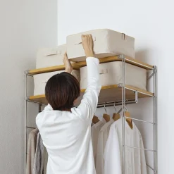 Hot Muji Boîte de rangement souple avec couvercle L35X P35X H16cm