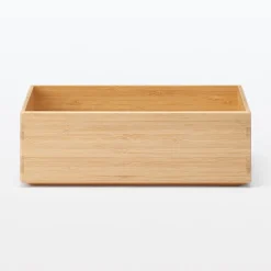 Best Muji Boîte empilable en bambou, 26 x 18.5 x 8.5 cm