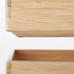 Best Muji Boîte empilable en bambou, 26 x 18.5 x 8.5 cm