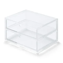 Outlet Muji Boîte en acrylique 2 tiroirs L17.5X P13X H9.5cm
