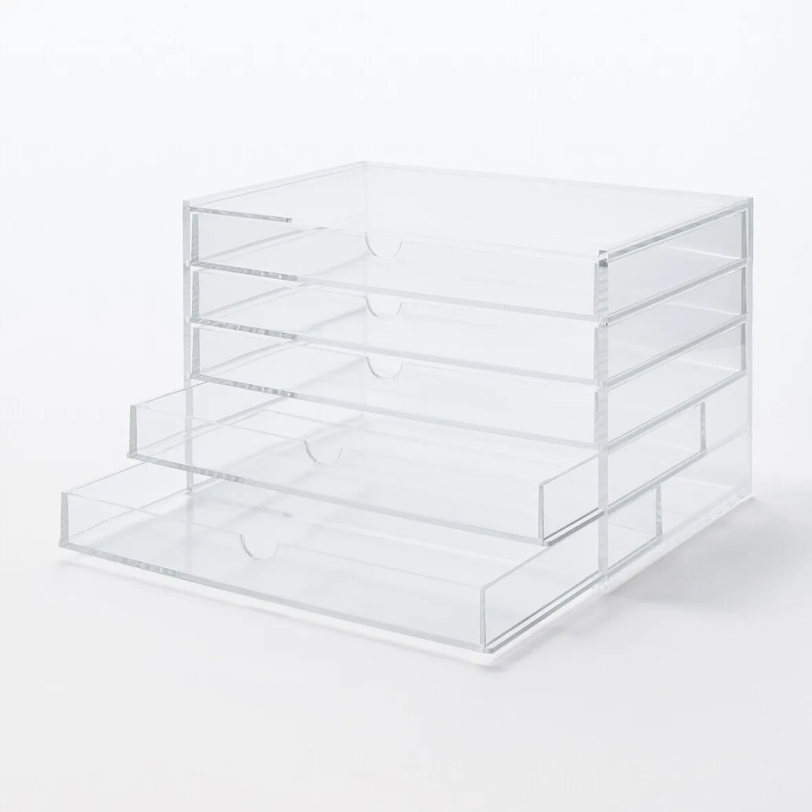 Clearance Muji Boîte en acrylique 5 tiroirs L25.5X P17X H16cm