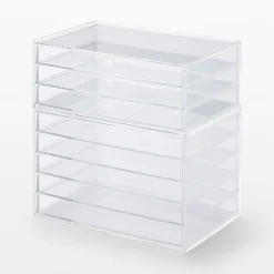 Clearance Muji Boîte en acrylique 5 tiroirs L25.5X P17X H16cm