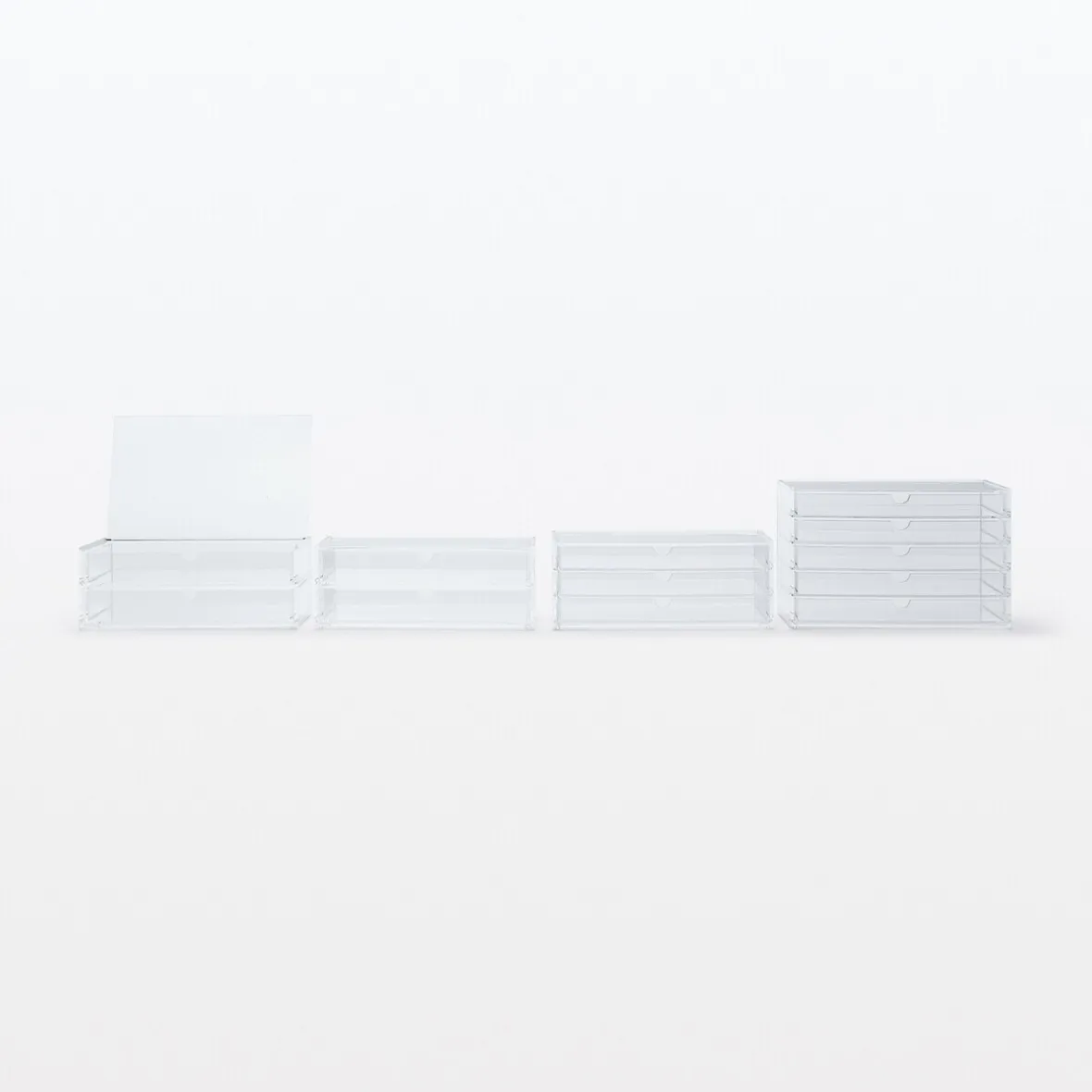 Clearance Muji Boîte en acrylique 5 tiroirs L25.5X P17X H16cm