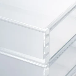 New Muji Boîte en acrylique 2 tiroirs L25.6X P16.8X H9.5cm
