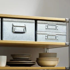 Outlet Muji Boîte en métal galvanisé L