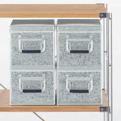 Best Muji Boîte en métal galvanisé L19X P29X H16cm