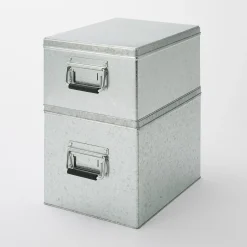 Online Muji Boîte en métal galvanisé L26X P37X H24cm