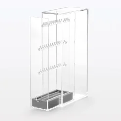 Best Muji Boîte pour boucles d'oreilles et colliers en acrylique L6.7X P13X H25cm