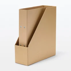 Muji Boîtes archives biais A4 en kraft (Lot de 5)
